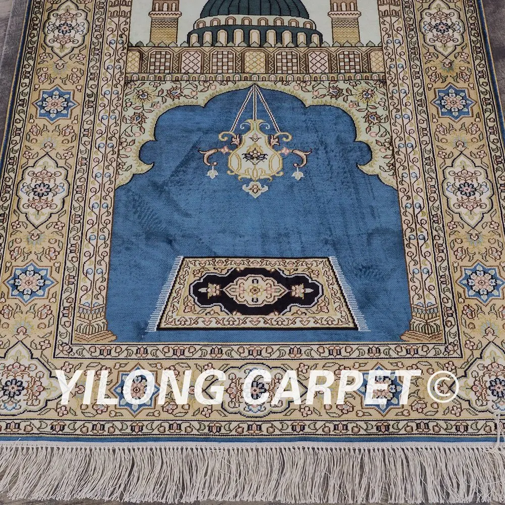 Yilong 2 8 'x 4' восточные коврики винтажный Шелковый Молитвенный ковер ручной