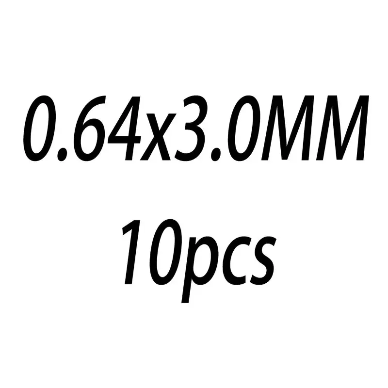0.64x3.0MM 10PCS 10 шт. 0,5/0,64/0,76/0,81 мм 14 K, покрыто золотом, открытые кольца прыжок из 14-каратного золота с Разделение кольцо для изготовления ювелирных изделий, брелки для ключей& браслет ювелирных изделий - Цвет: 0.64x3.0MM 10PCS