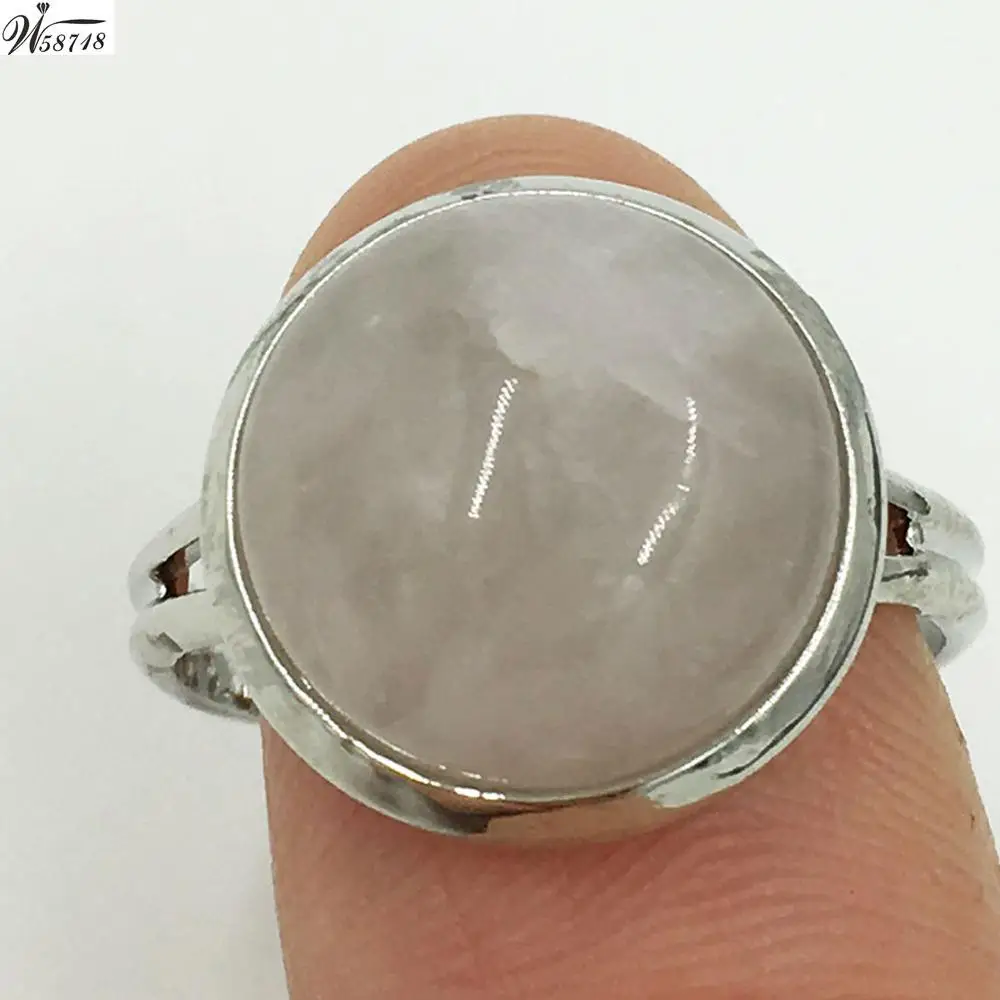 Pink Crystal C7230 Кристальный лазурит тигровый глаз авантюрин Howlite Sodalite Goldstone Opal Jaspe синяя Песочная бусина кольцо 6,5~ 1" US Adjust WFH588 - Цвет основного камня: Pink Crystal C7230