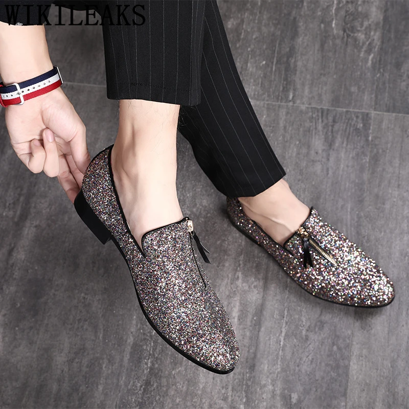 Лоферы Мужские туфли для вечеринок Свадебные Мужская модельная обувь Sepatu