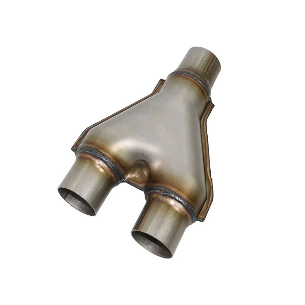 Высокое качество нержавеющая сталь 201 выхлопная Y-PIPE автомобиля 2 ''2,25'' 3 ''в/из автомобиля глушитель y-труба в 1 мм Толщина