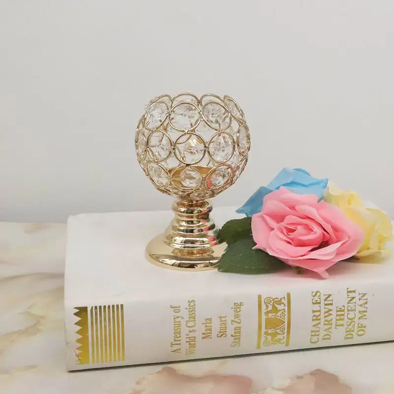 1 piece 12cm PEANDIM милый элегантный свечной фонарь маленький чайный светильник подсвечник свадебный стол центральные украшения вечерние подсвечник для дома - Color: 1 piece 12cm