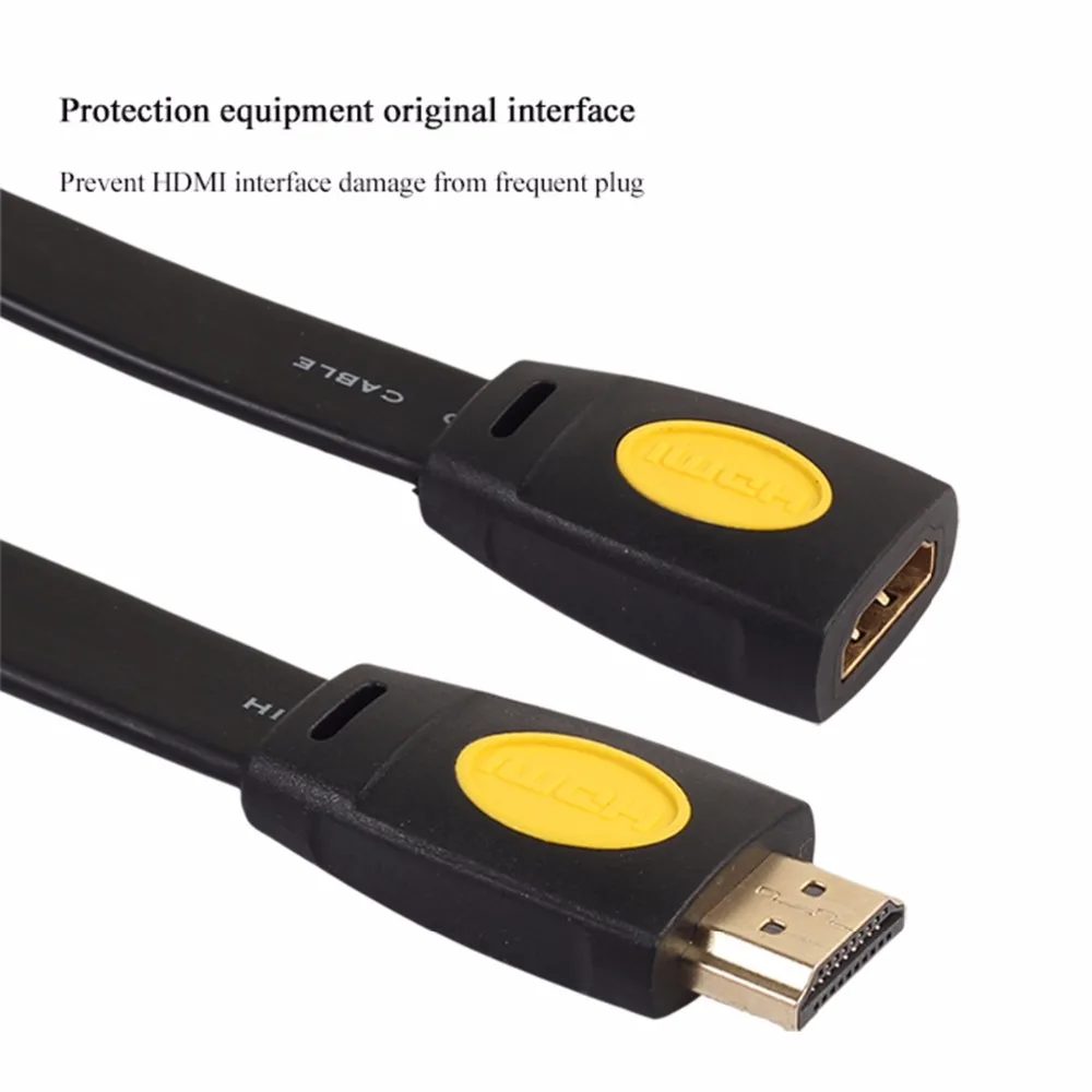 SOONHUA Улучшенный HDMI кабель-удлинитель версия 2,0 папа-мама HDMI Удлинительный кабель 4 к 3D HDMI Удлиненный кабель для ТВ-бокса ноутбука