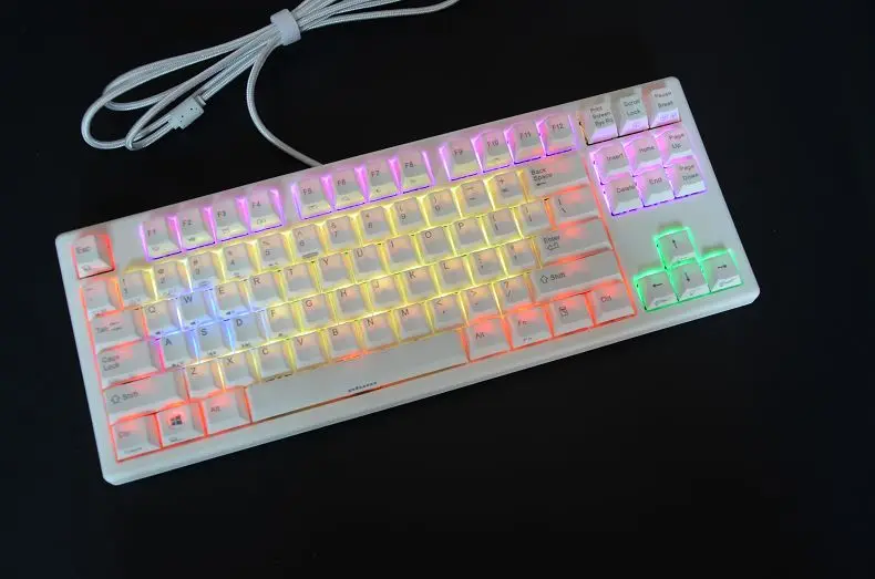 Механическая клавиатура Plum 87 RGB с подсветкой TKL игровая программируемые полные
