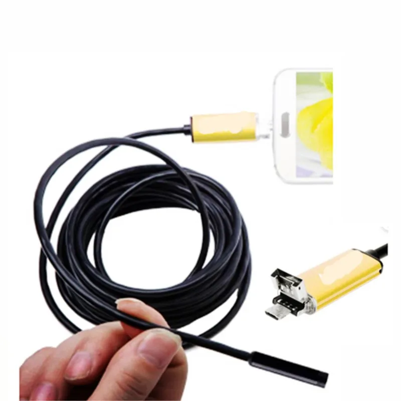 3 в 1 5 мм для Android OTG Мобильный Micro-USB Type-C USB эндоскопическая камера 2 м | Безопасность