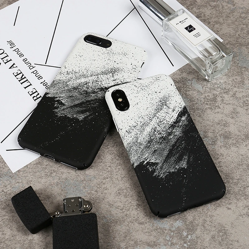 Чехол для iPhone X чехол телефона с абстрактным граффити 10 6 6S 8 7 Plus модный жесткий