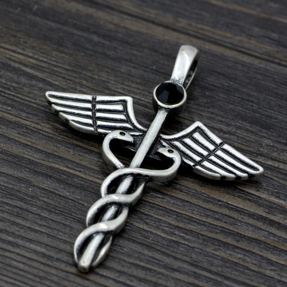 Змеиный ветер скорая символом черный кулон ожерелье | Украшения и аксессуары