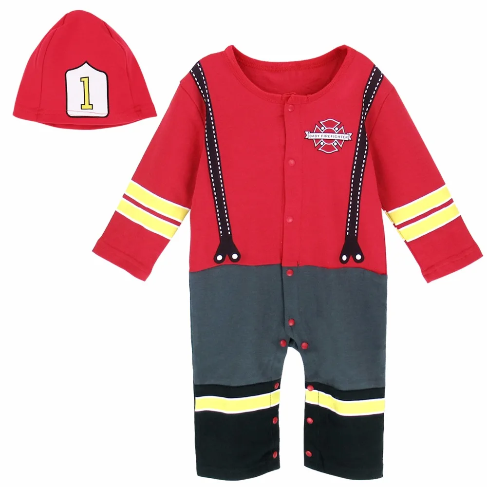 Забавный костюм пожарного игровой для косплея на Рождество новогодний