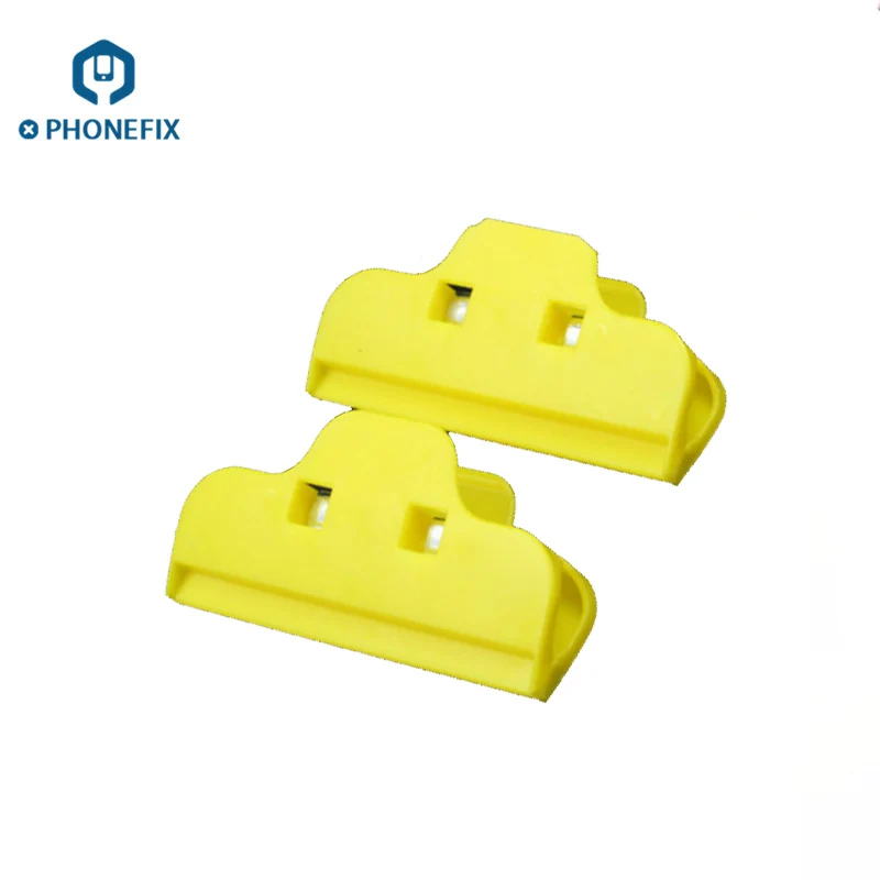 yellow 2 pcs PHONEFIX 2 шт./лот 4 шт./лот зажим для крепления экрана телефона пластиковый зажим приспособление для сборки экрана телефона инструмент для iPhone iPad - Цвет: yellow 2 pcs
