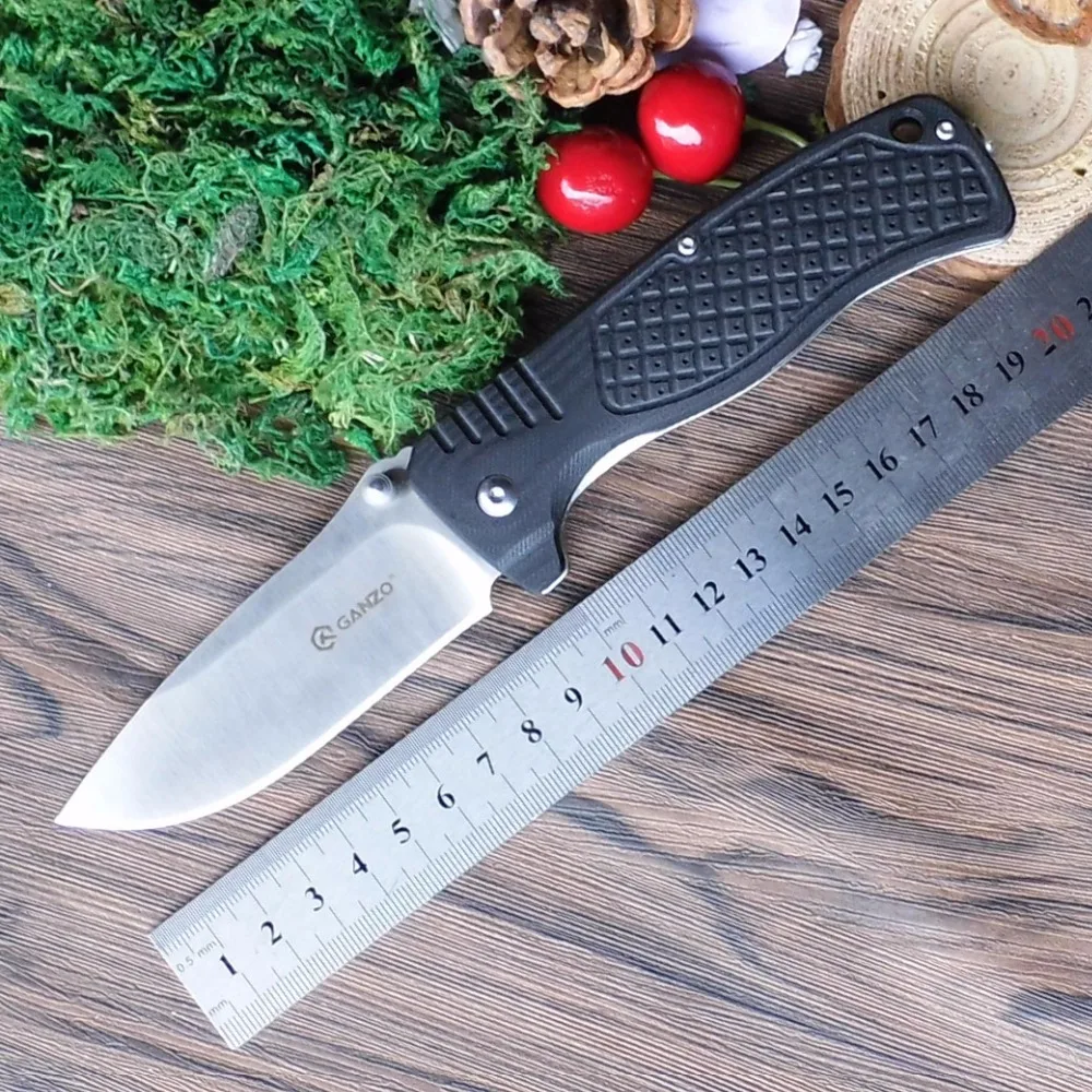 Ganzo G722 58-60HRC 440C G10+ стальная ручка 3 вида цветов складной нож тактический нож наружный походный Нож EDC инструмент карманный нож для охоты