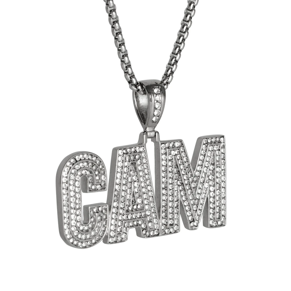 2019 Новинка Goofan хип-хоп алмазные буквы кулон ожерелье высокое качество