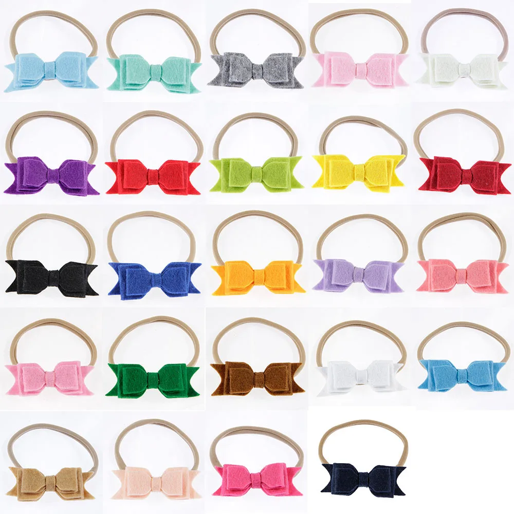 Повязка на голову детская нейлоновая эластичная 60 шт./лот 24 цвета|nylon elastic