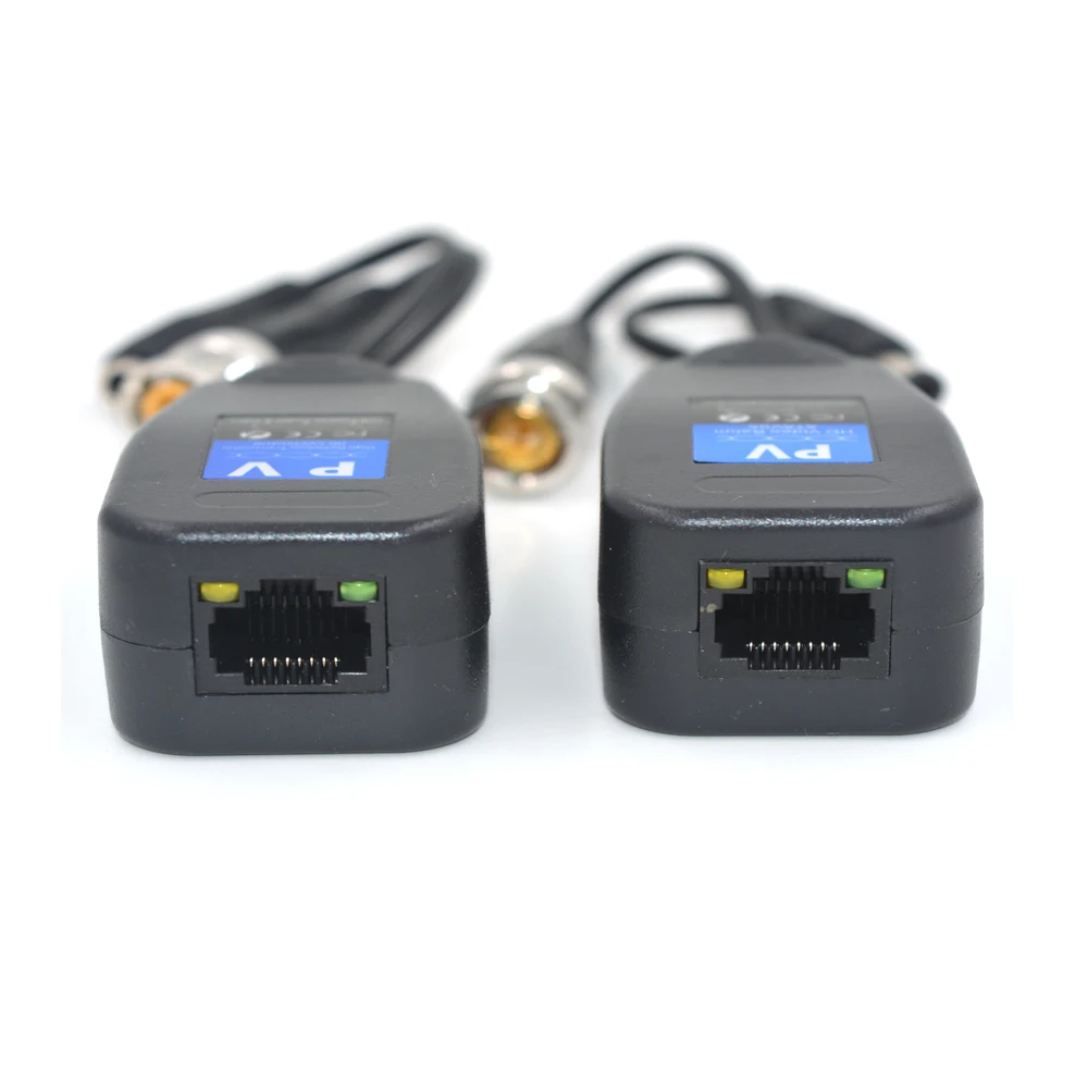 Günstig 20 Pairs CCTV Coax BNC Video Balun Transceiver Zu CAT5e 6 Rj45-stecker-Großhandel Schnelles Verschiffen