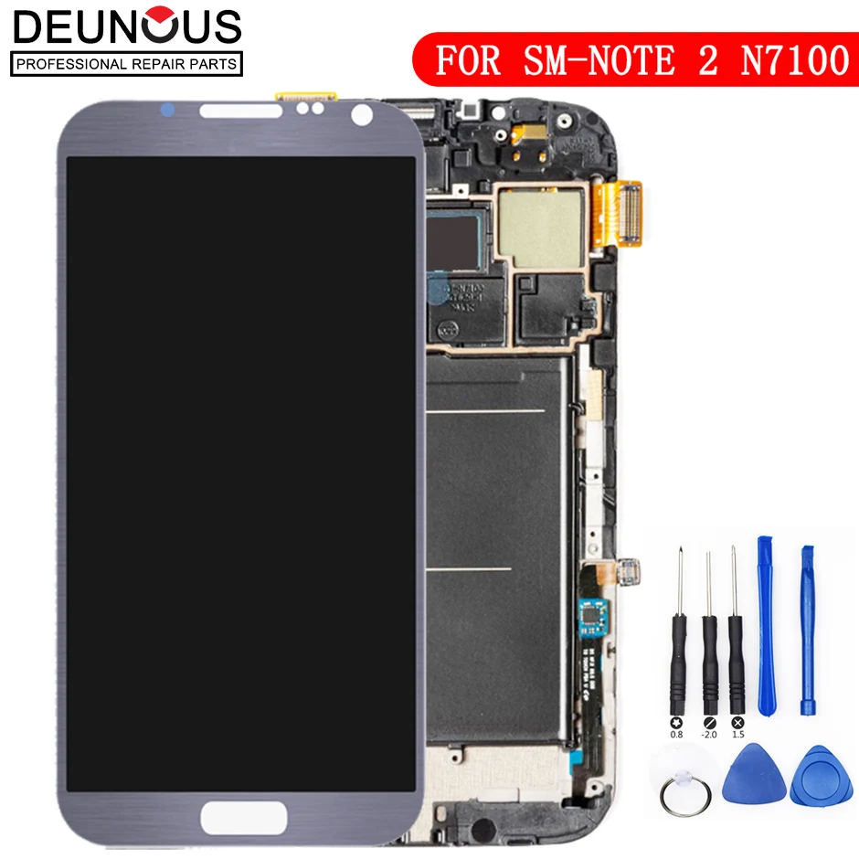 Сенсорный ЖК экран для Samsung Galaxy Note 2 N7100 дигитайзер сенсорного экрана в сборе с