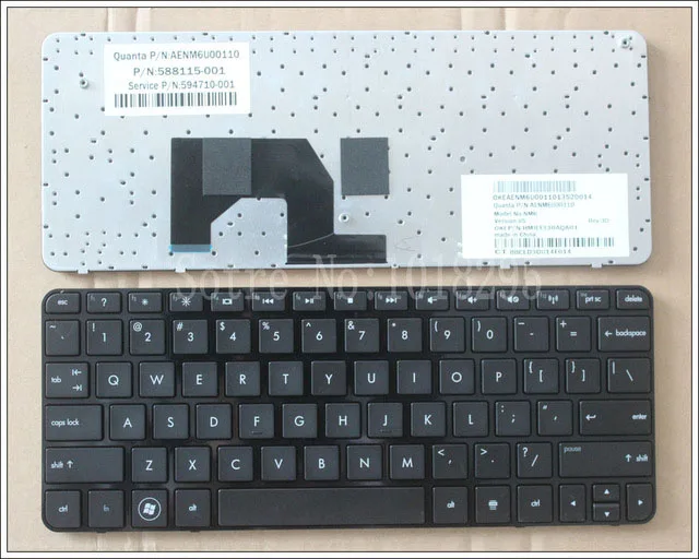 NEW 587829-001 590526-001 594706-001 588115-001 For Hp Mini 210-1000 210t-1000 210-1000vt 2102 US black laptop keyboard