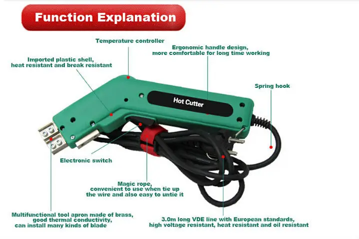 Electric Hot Knife Foam Cutter Heat Wire Grooving Cutting Tool | Инструменты