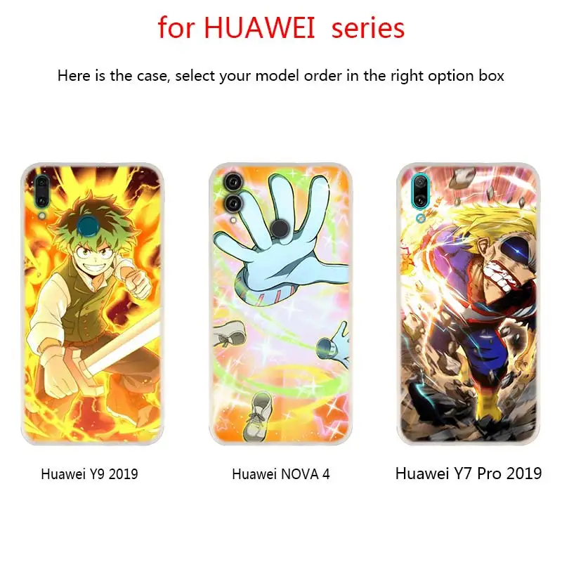 Чехлы для телефонов с аниме Моя геройская Академия Huawei Mate 30 20 10 Lite Pro Мягкий