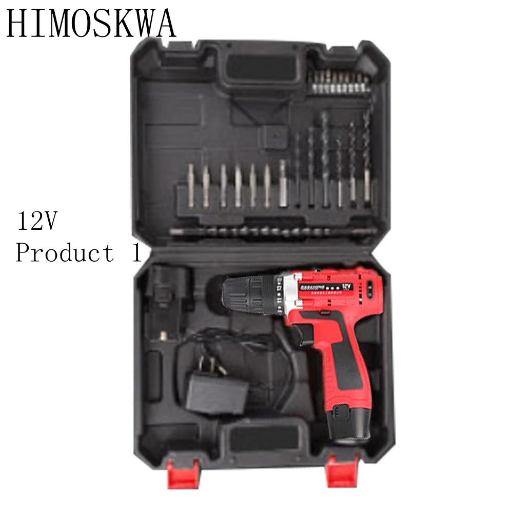 HIMOSKWA Перезаряжаемые литий Battery12V/21 V мини электрический сверла для электрического