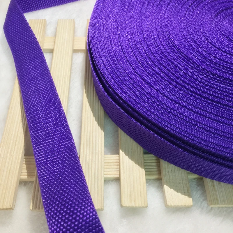 Purple 10 ярдов/рулон 30 мм широкий ремень нейлоновая тесьма рюкзак обвязки Сумки ремесла - Цвет: Purple