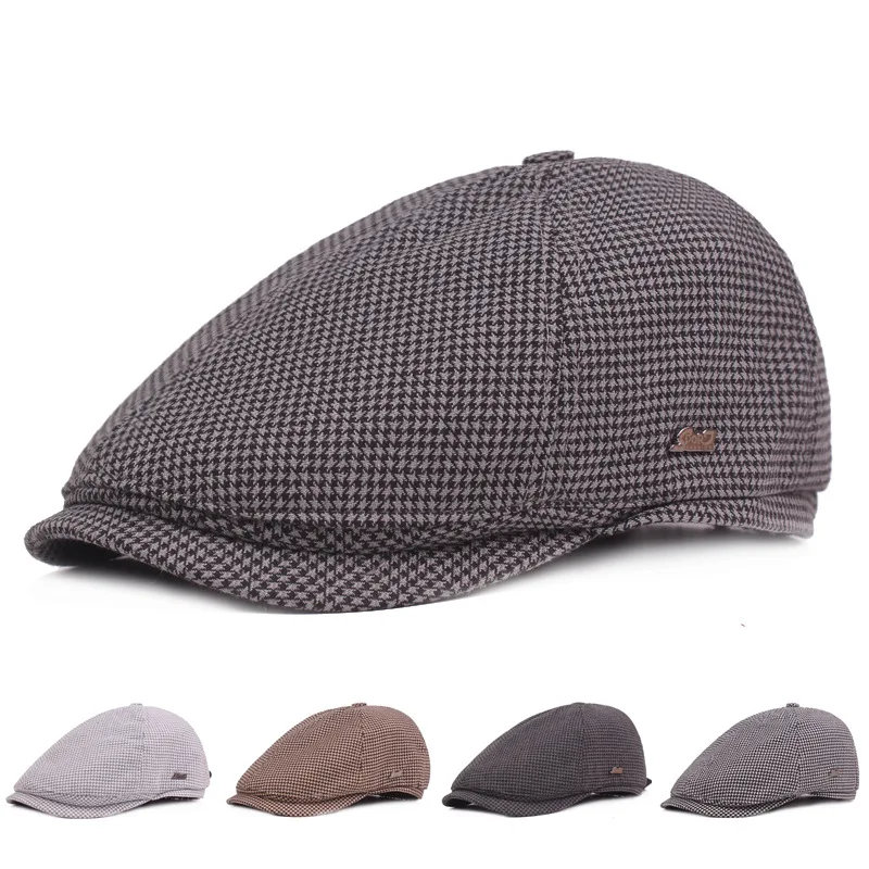 

Winter Men's Hat Retro Cotton Berets Unisex Thicken Warm Tongue Cap For Women Leisure Couple Hat High Quality Female Brand Hat