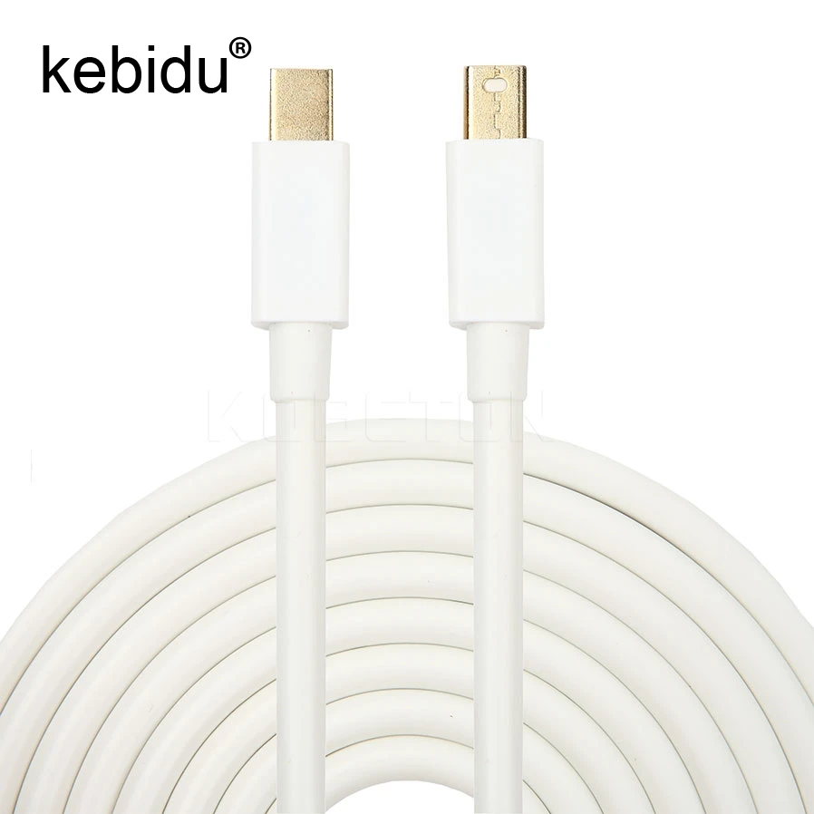 Kebidu 6 футов 1 8 м мини дисплей порт DP MaleTo мужской удлинитель кабель Thunderbolt разъем |