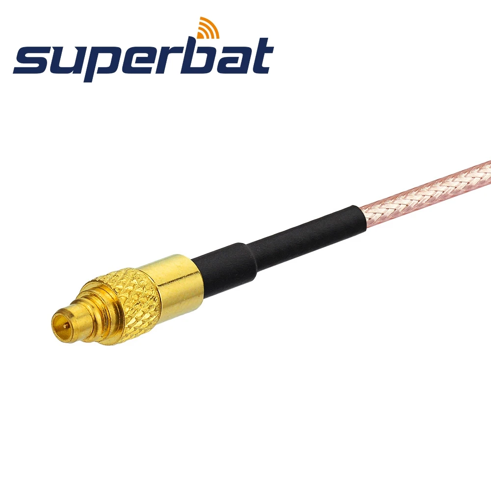 Superbat BNC штекер под прямым углом к MMCX прямой кабель Пигтейл RG316 удлинитель 15