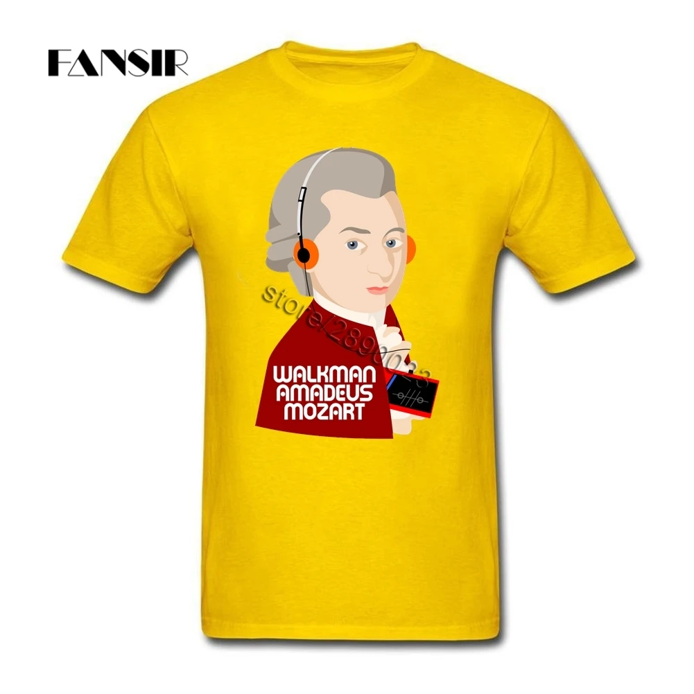 Модные Wofgang Amadeus Mozart Футболка мужская футболка с коротким рукавом из