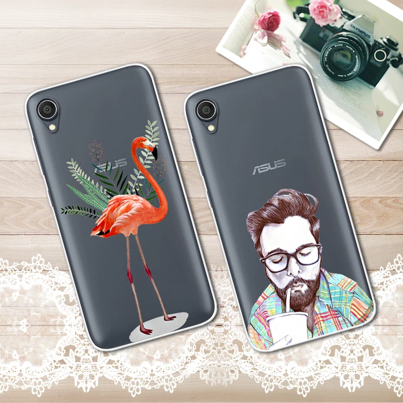 Case For Asus Zenfone Live L1 Za550kl 5.5 inch Transparent Printing Drawing Silicone Phone Cover |