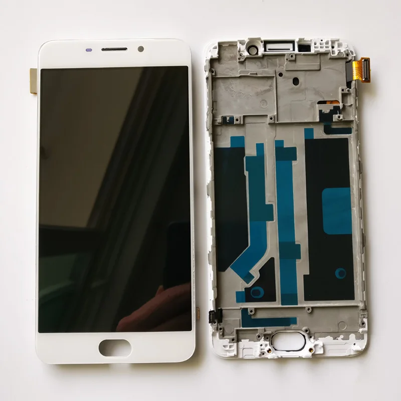 Высокое качество белый 5 дюйма новый для OPPO R9 R9m R9tm X9009 полный ЖК-экран кодирующий