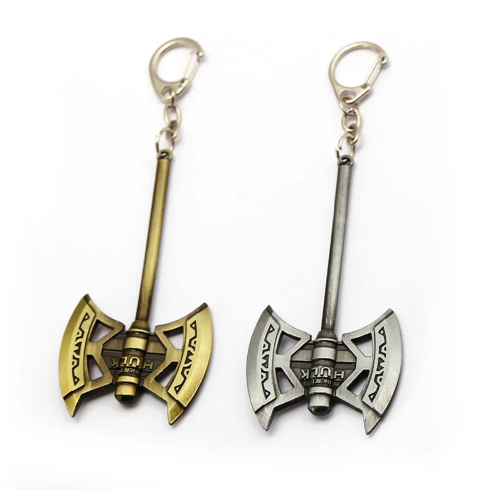Брелок Thor3 HulkbusterDouble Axe металлическая цепочка кольцо держатель мужской подарок