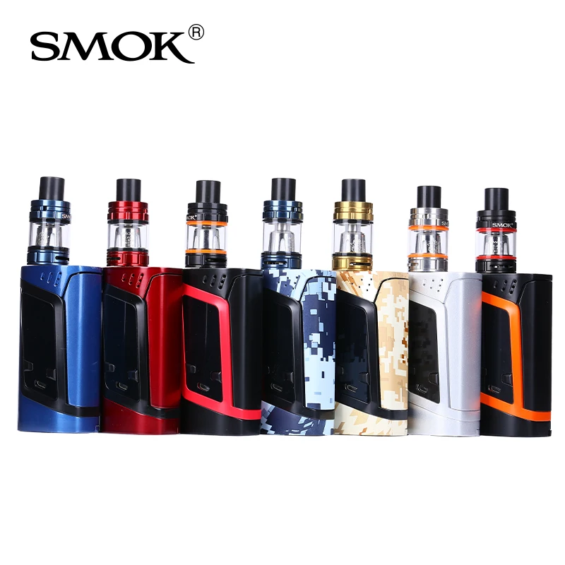 Оригинал Smok Alien с 3мл Танком TFV8 Baby и 220W Бокс-Модом Набор вейпов Вейп электронная