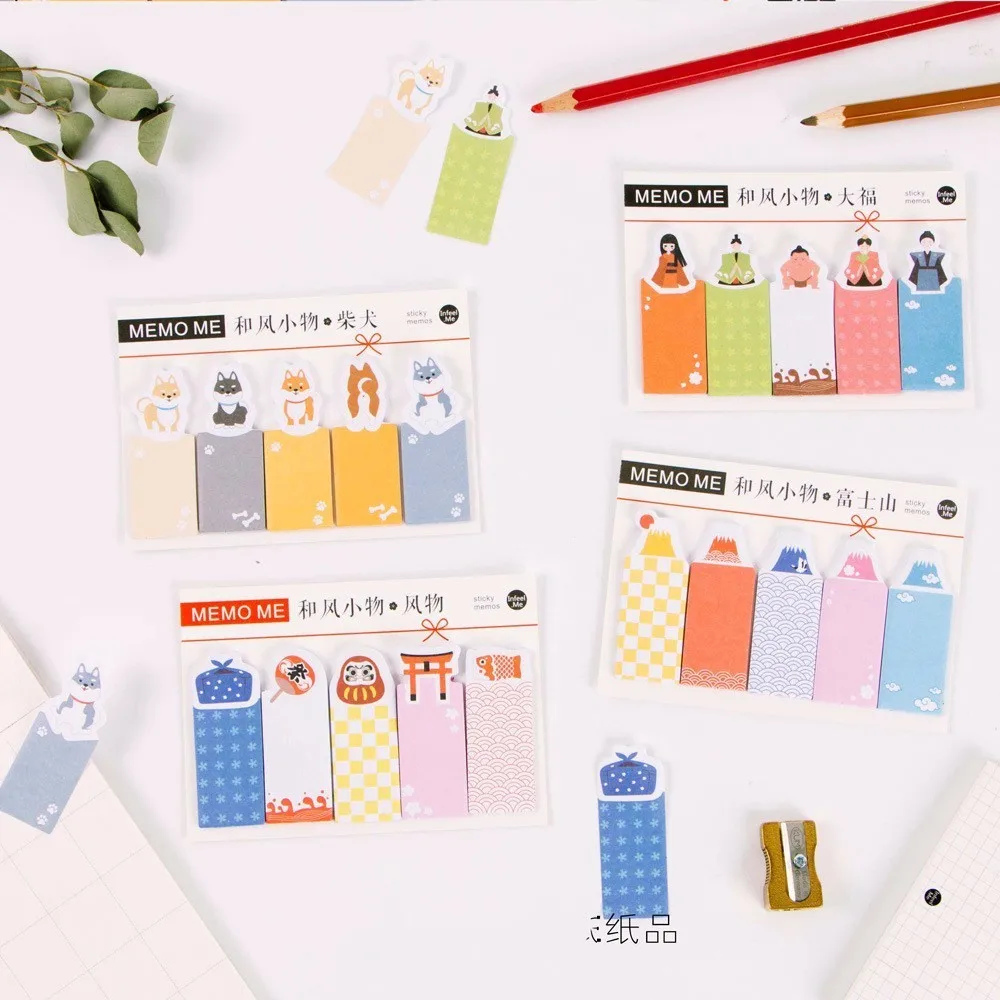 1 шт. Chai Dog Mount Fuji Memo Pad Sticky Notes Notebook канцелярские бумажные стикеры школьные
