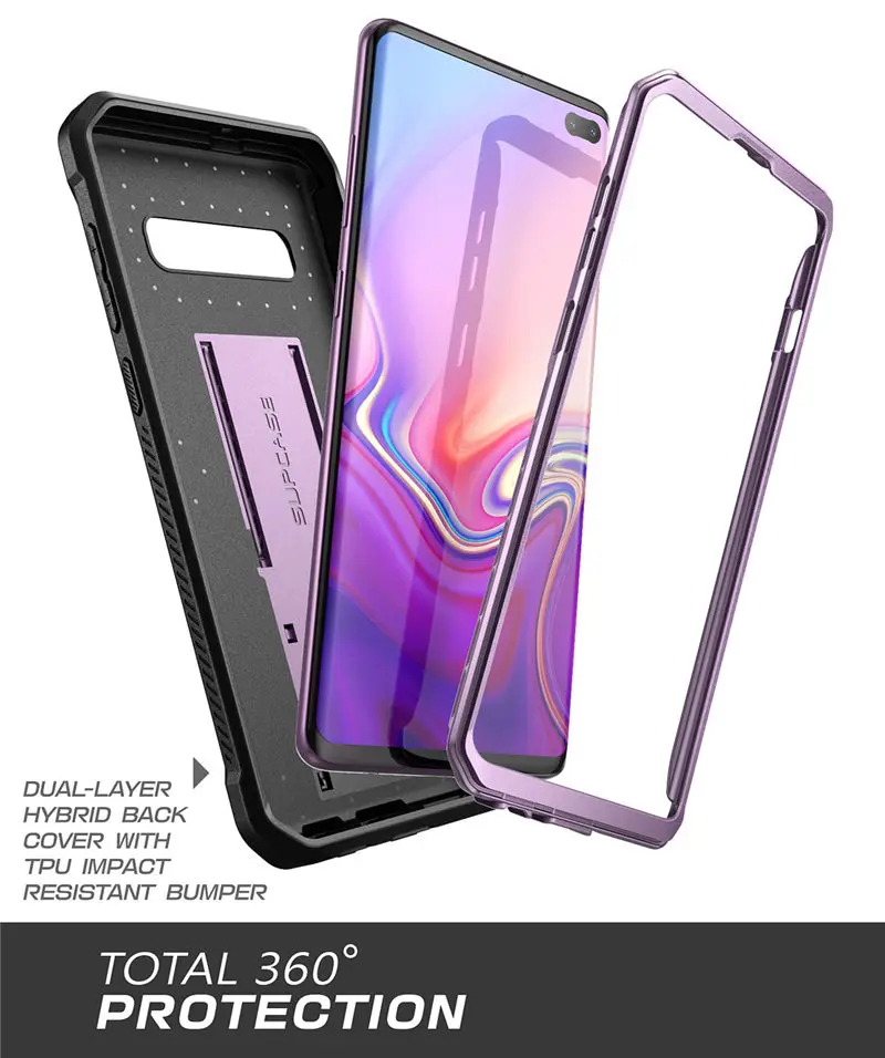 SUPCASE для samsung Galaxy S10 плюс Чехол 6," UB Pro всего тела прочный подставка чехол Крышка без встроенного Экран протектор