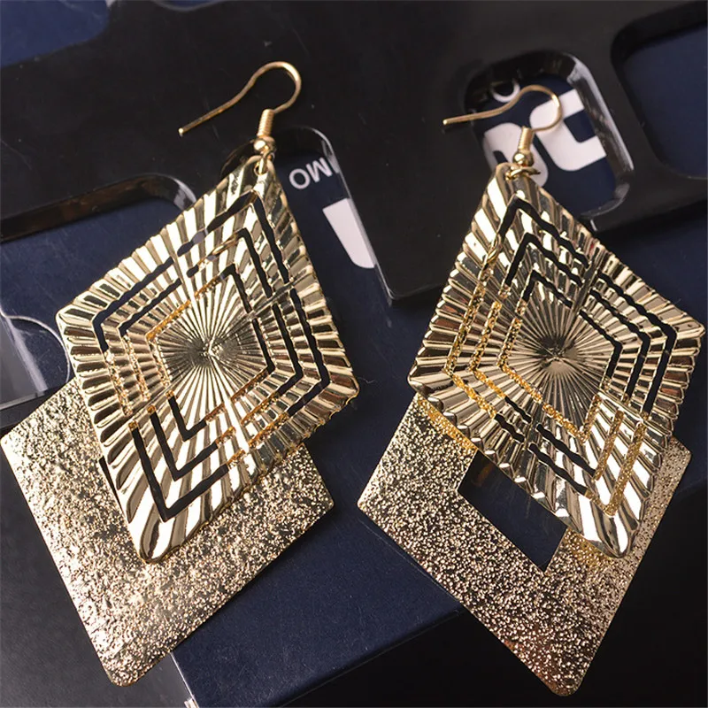 Модные женские Полые Многослойные универсальные серьги крабы|Серьги-подвески| |