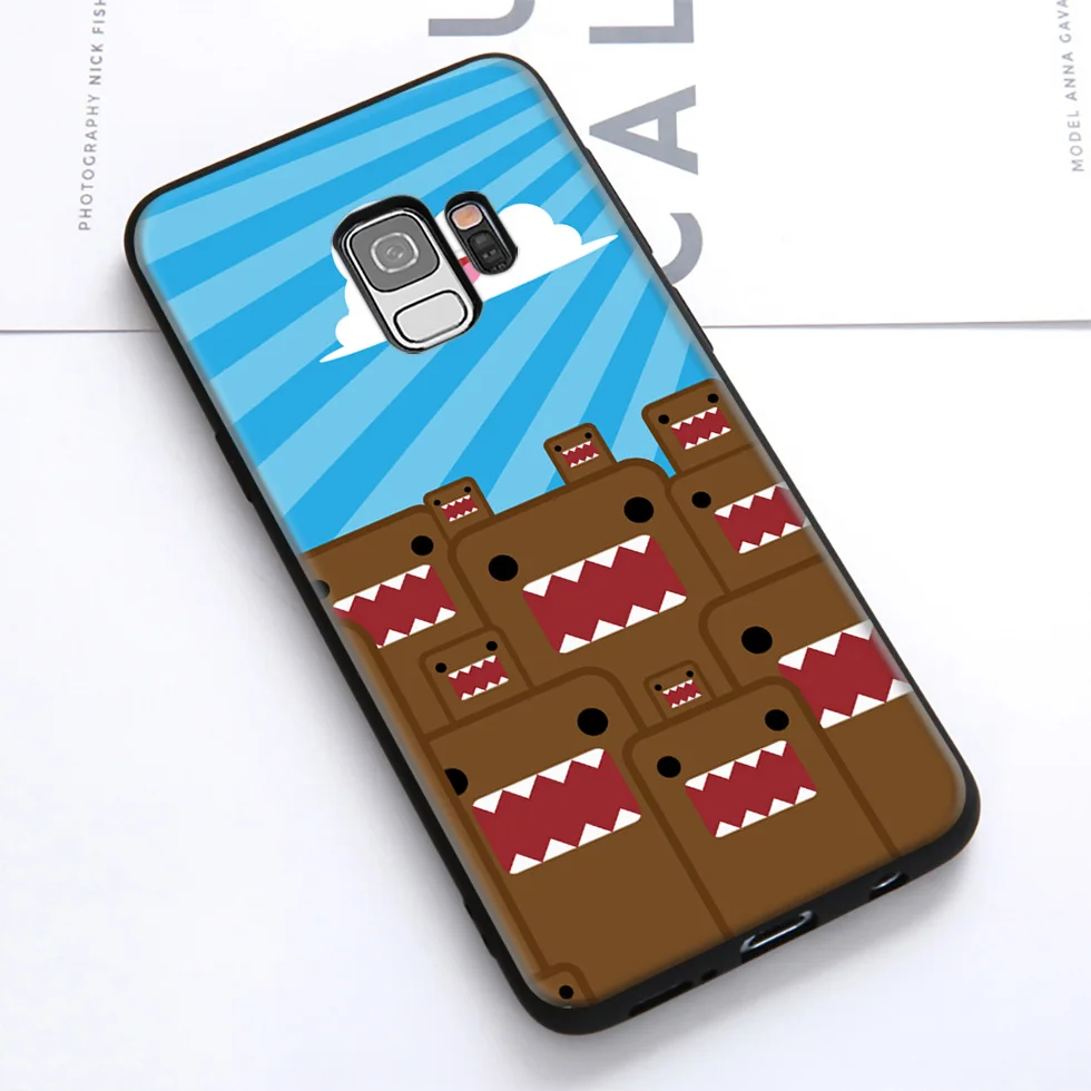 WEBBEDEPP простой Domo Kun аниме мягкий чехол для Samsung Galaxy S10 S10e S9 S8 Plus S7 S6 Edge &amp J6 2018 Note 10 9 8 |