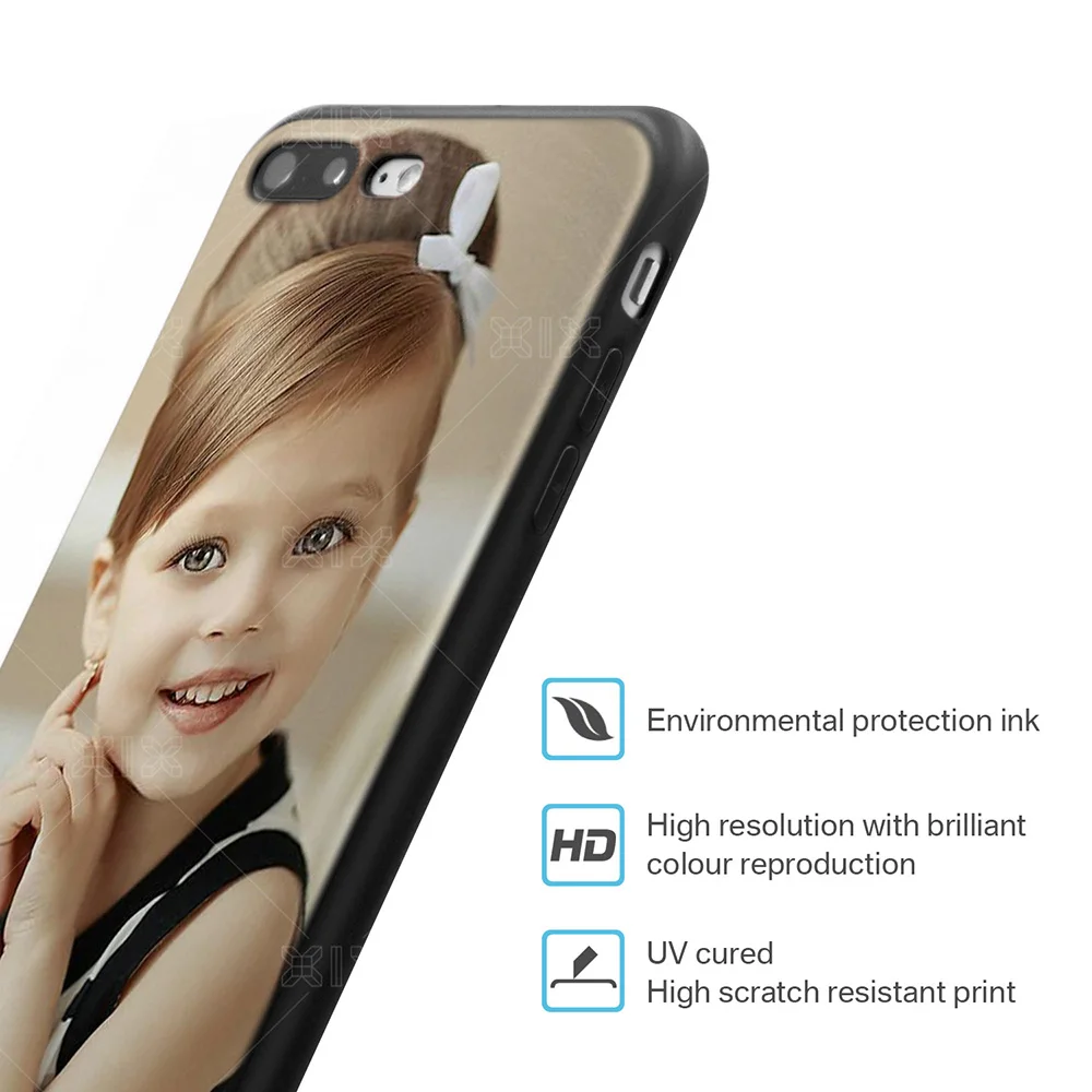 Чехол на заказ для iPhone 5, 5S, 6, 6 S, 7, 8 Plus, X из мягкого ТПУ для samsung S7, S8, S9, huawei, P9, P10, P20 Lite