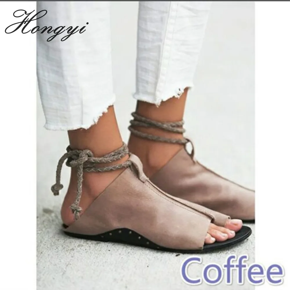 Новое поступление недорогие туфли Hongyi из искусственной кожи с открытым носком и
