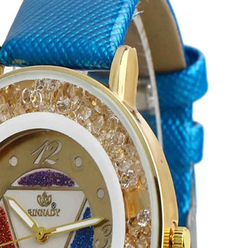 Моды женской моды смотреть цвет мяч песок перевернутый треугольник часы 203NJ|watch