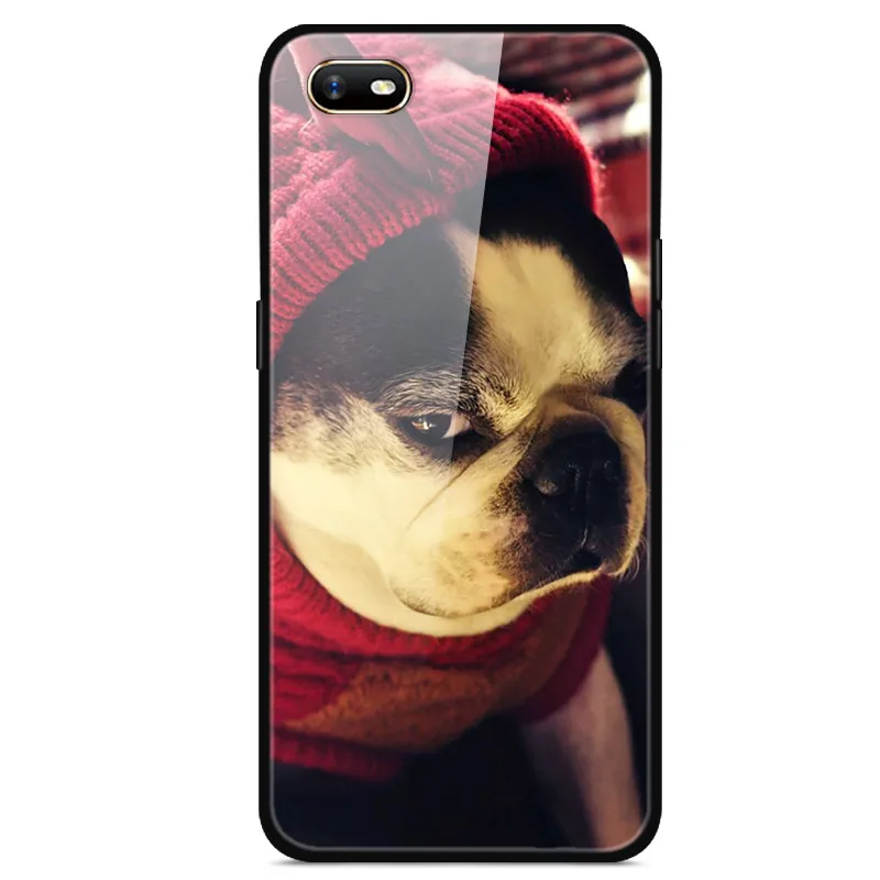Для OPPO A1K чехол из закаленного стекла жесткий чехол для телефона для OPPO A1K чехол s Мягкий бампер для OPPOA1K A 1K CPH1923 чехол Роскошный - Цвет: 27
