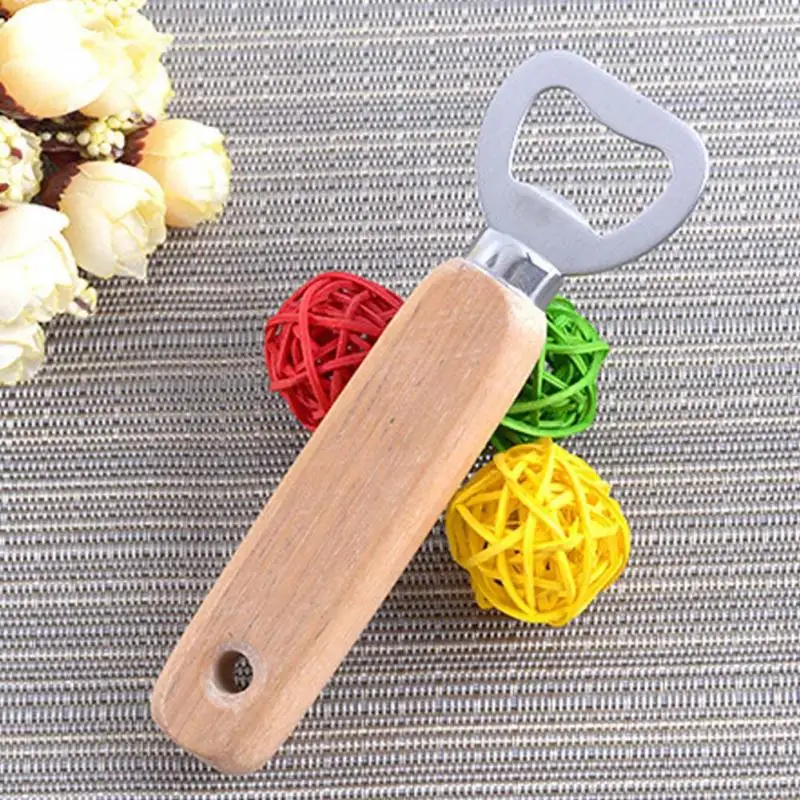 1 шт. ручной барменный открывалка для бутылок с деревянной ручкой вино пиво