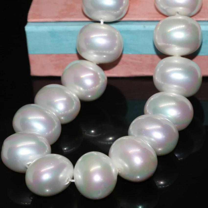 Бусины женские с натуральным жемчугом 15 дюймов 16 х19 мм|irregular beads|jewelry makingpearl shell |