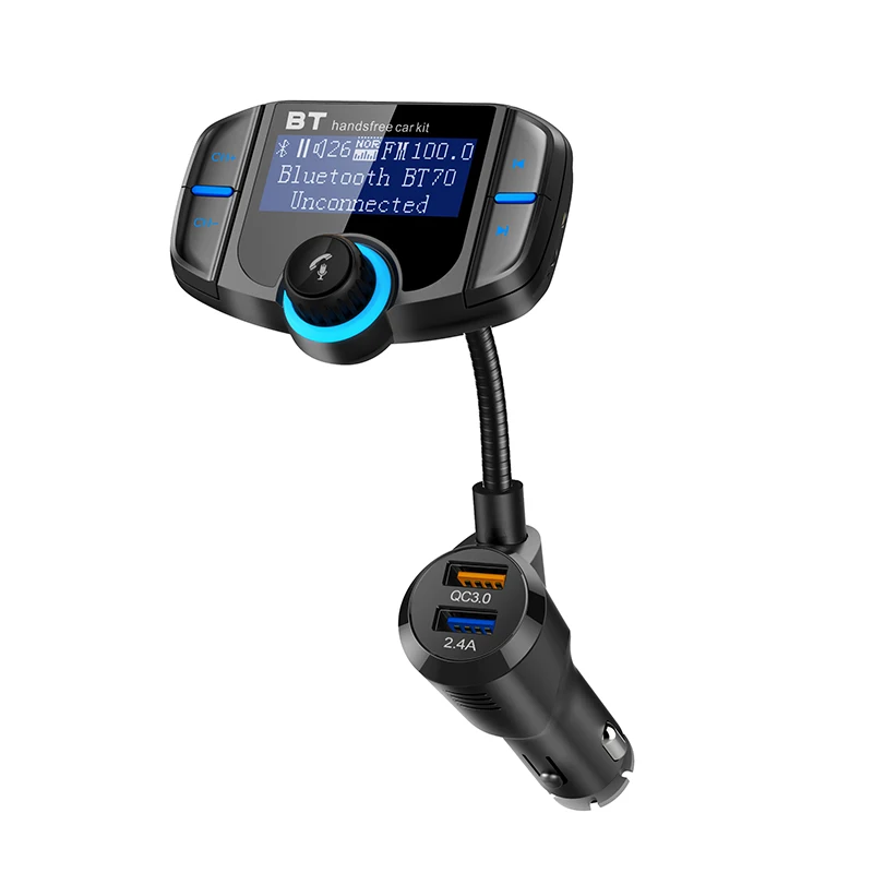 100% Новый беспроводной автомобильный Bluetooth fm передатчик MP3 радио адаптер комплект