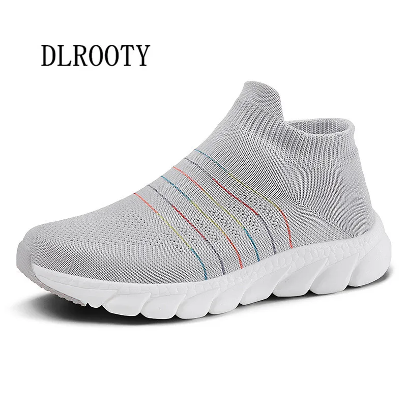 Туфли женские сетчатые на плоской подошве уличные дышащие кроссовки без