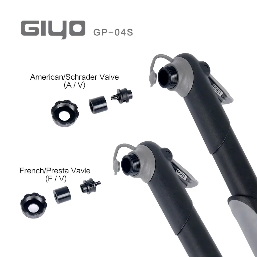 Giyo gp-04s 80 г Портативный мини MTB горный велосипед Велосипедные насосы 120 PSI высокого