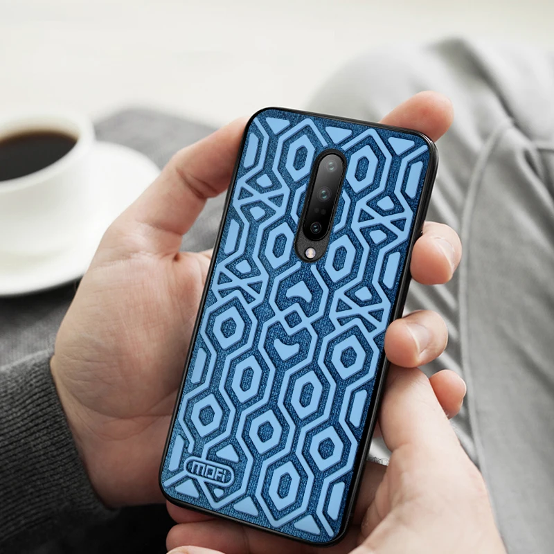 For Oneplus 7 case cover one plus protective silicone skid-proof cloth back Mofi 1+7 coque for oneplus pro capas |