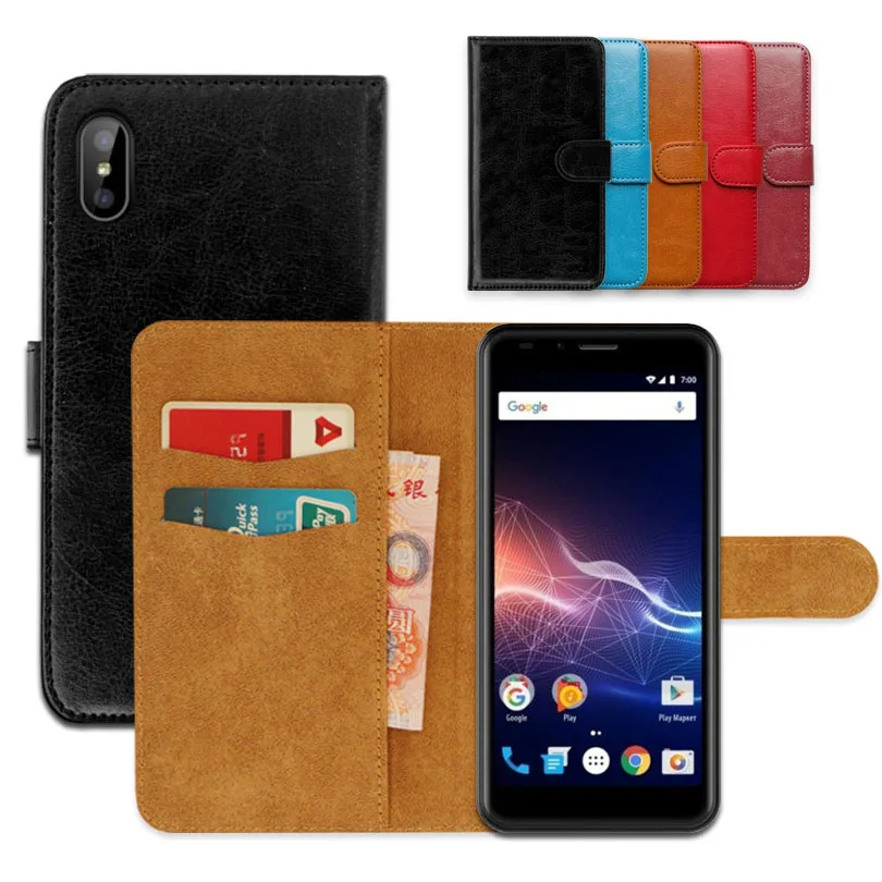 Роскошный чехол кошелек для Vertex Impress Click эксклюзивный Ультратонкий книжка из