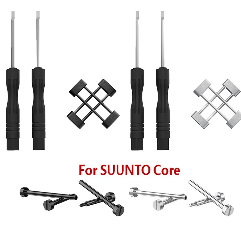 For Suunto Core Connector Strap Essential Watch Band Diver Lugs Adapters + 2Pcs Tool Repair Accessory Backup fixed Screw | Электроника