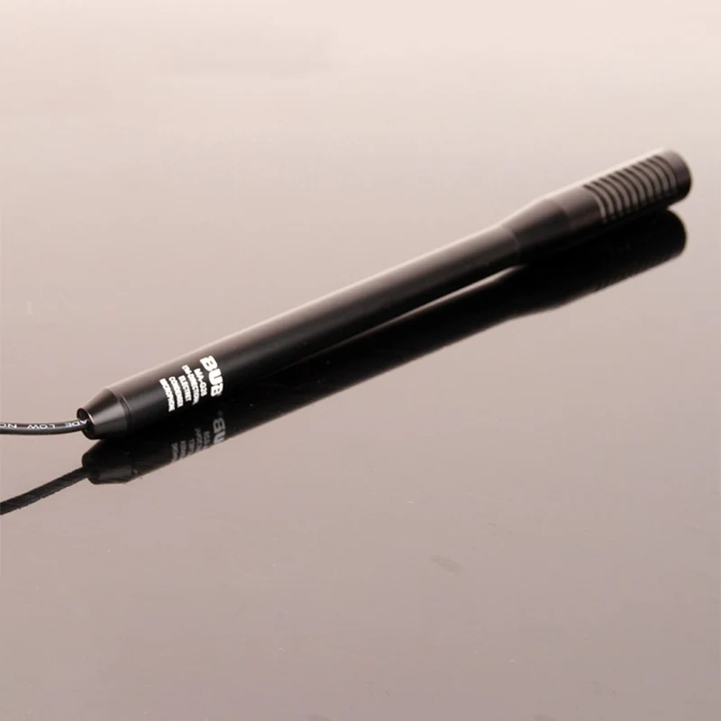 Black BUB MA-G28 6 м проводной HD Plug And Play микрофон для интервью мобильный телефон видео запись большой конденсаторный микрофон водонепроницаемый - Цвет: Black