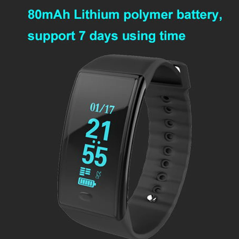 Фитнес трекер умный Браслет Heartrate кровяное давление OLED сенсорный экран