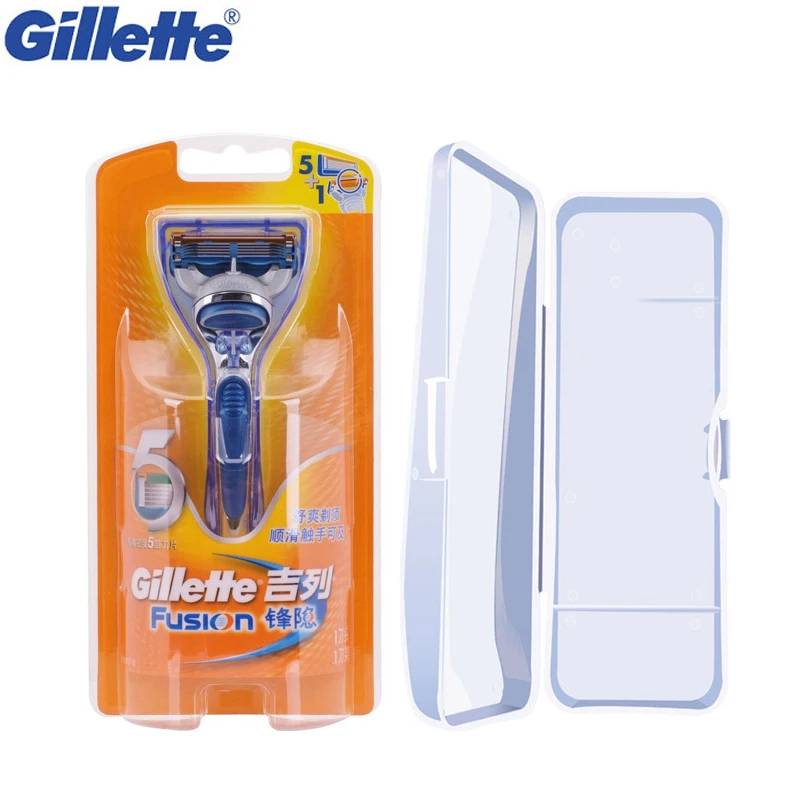 Безопасная бритва Gillette Fusion Мужская для бороды ручное бритье бритвенные лезвия с 1